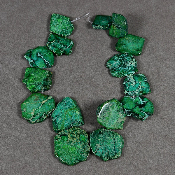 Green Sea Sediment Jasper Beads-ToShay.org