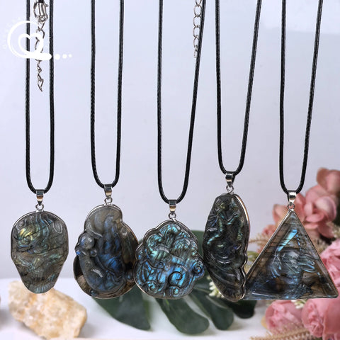Blue Labradorite Pendants-ToShay.org