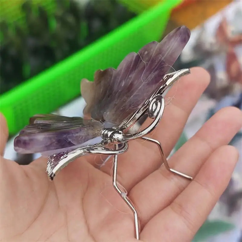 Purple Dream Amethyst Butterfly-ToShay.org