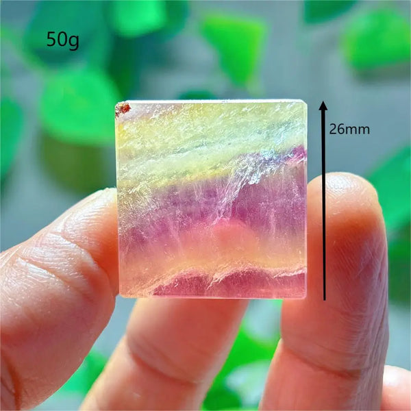 Purple Fluorite Crystal Square-ToShay.org