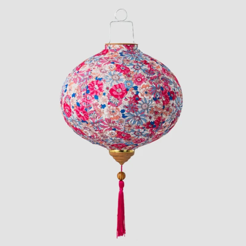 Flower Print Cloth Lantern-ToShay.org