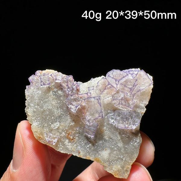 Purple Edge Fluorite Crystal-ToShay.org