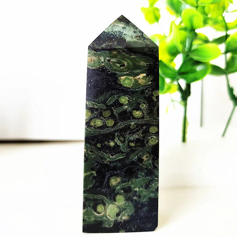 Green Peacock Eye Wand-ToShay.org