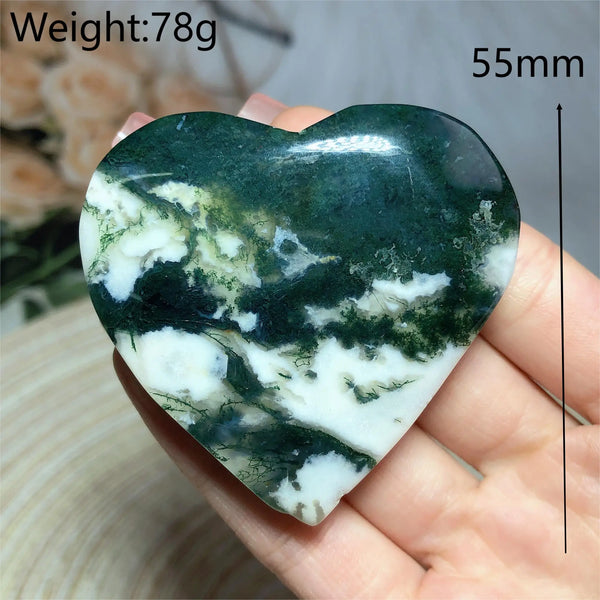 Green Moss Agate Heart-ToShay.org
