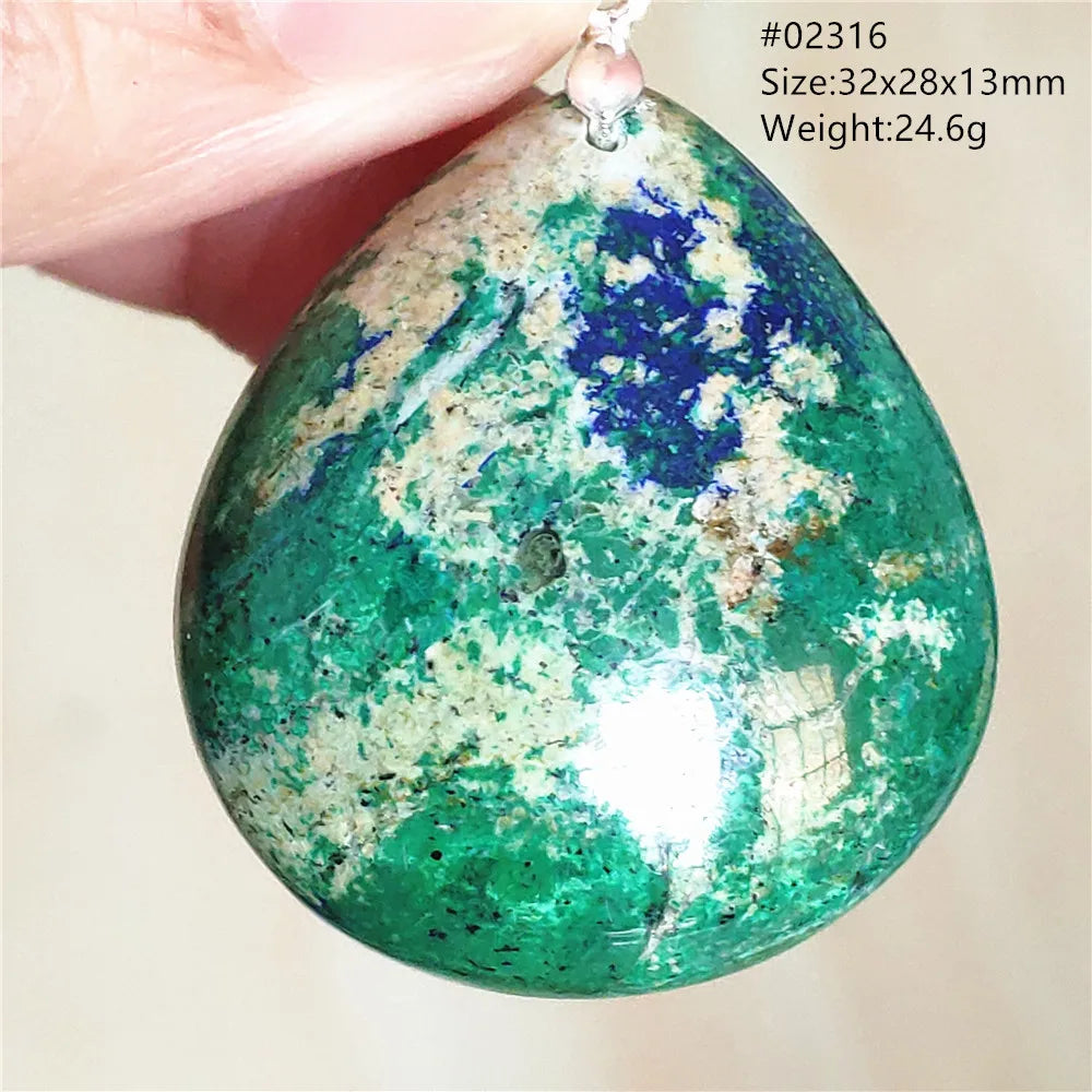 Green Blue Malachite Pendant-ToShay.org