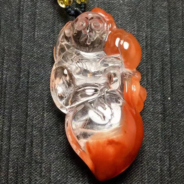 Red Rutilated Quartz Monkey-ToShay.org