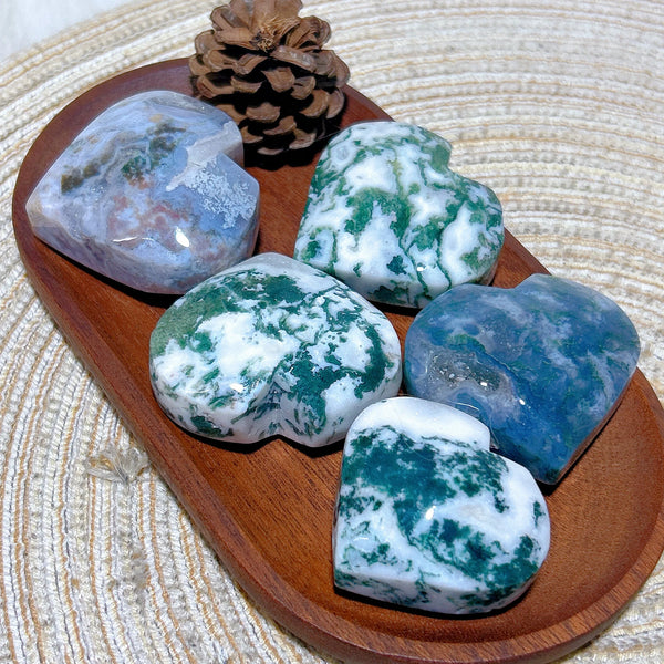 Green Moss Agate Heart-ToShay.org