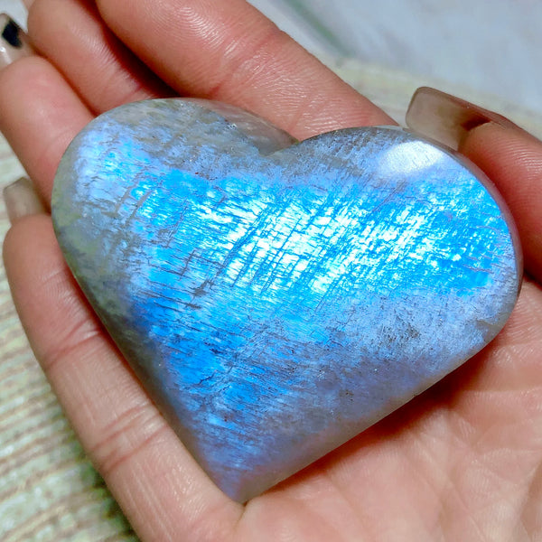Blue Rainbow Moonstone Hearts-ToShay.org