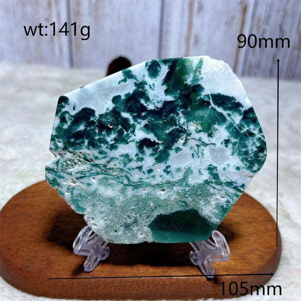 Green Moss Agate Slice-ToShay.org