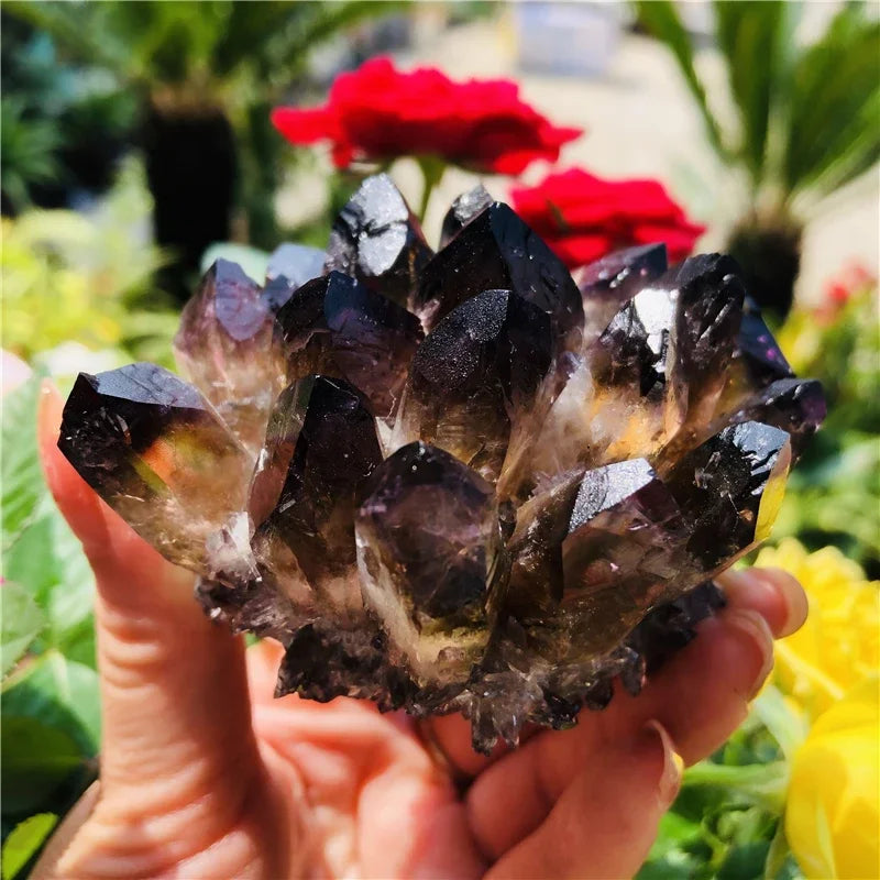 Yellow Citrine Crystal Cluster-ToShay.org