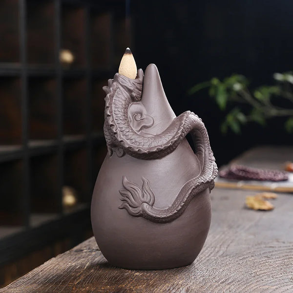 Dragon Waterfall Incense Burner-ToShay.org