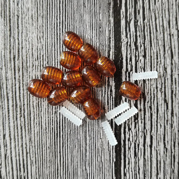 Yellow Amber Thread Clasps-ToShay.org