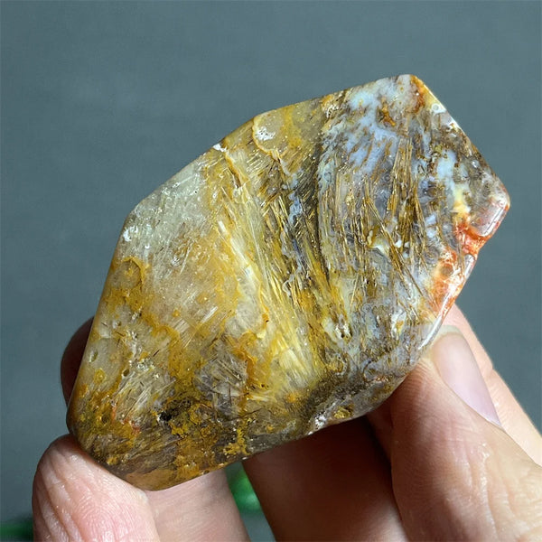 Black Rutilated Hair Raw Quartz-ToShay.org