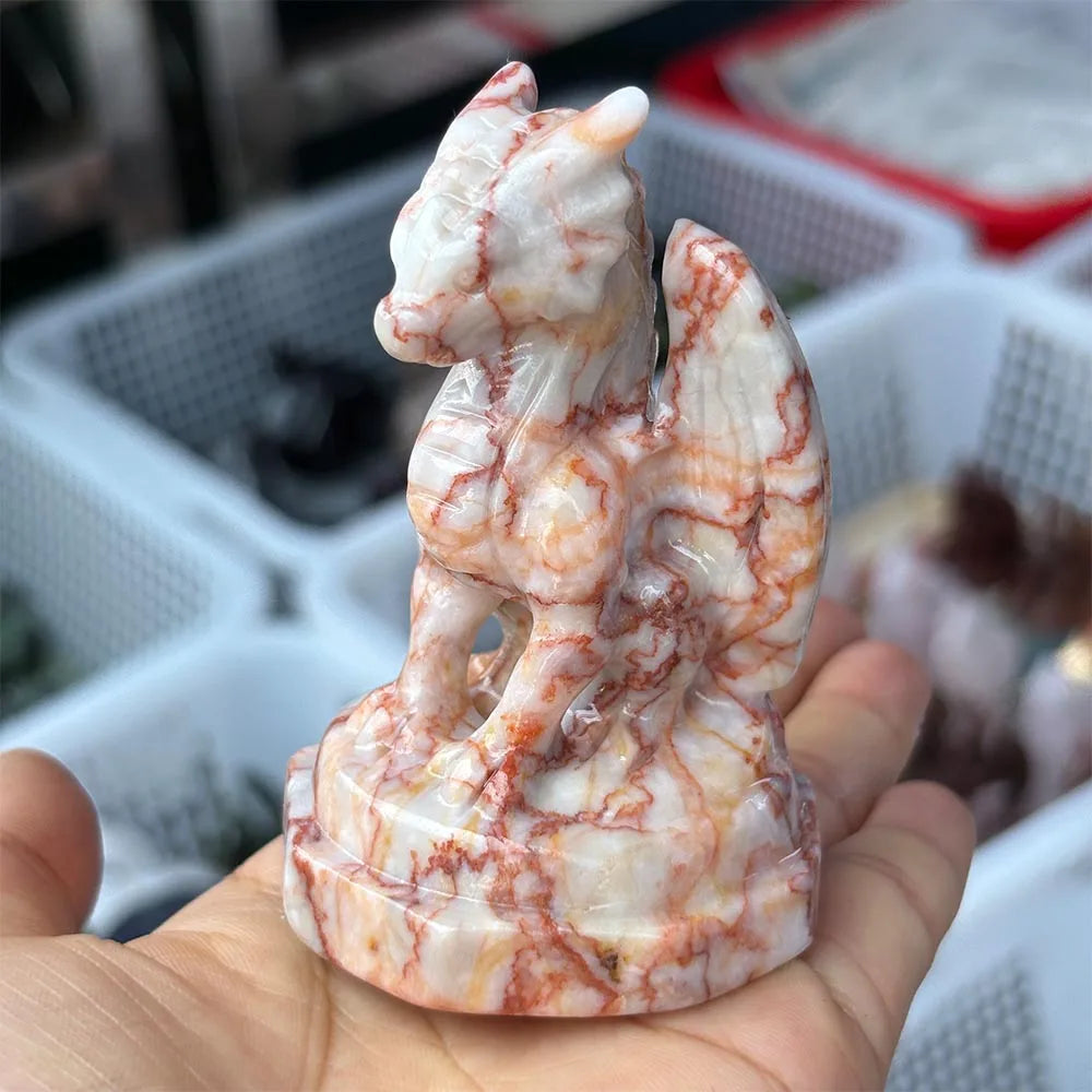 Red Network Stone Dragon-ToShay.org
