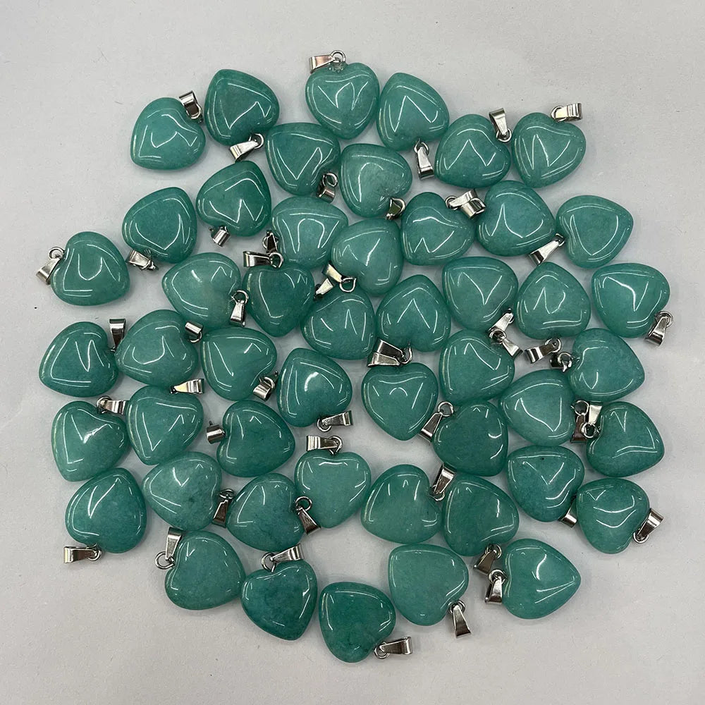 Mixed Crystal Heart Pendants-ToShay.org