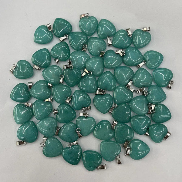 Mixed Crystal Heart Pendants-ToShay.org