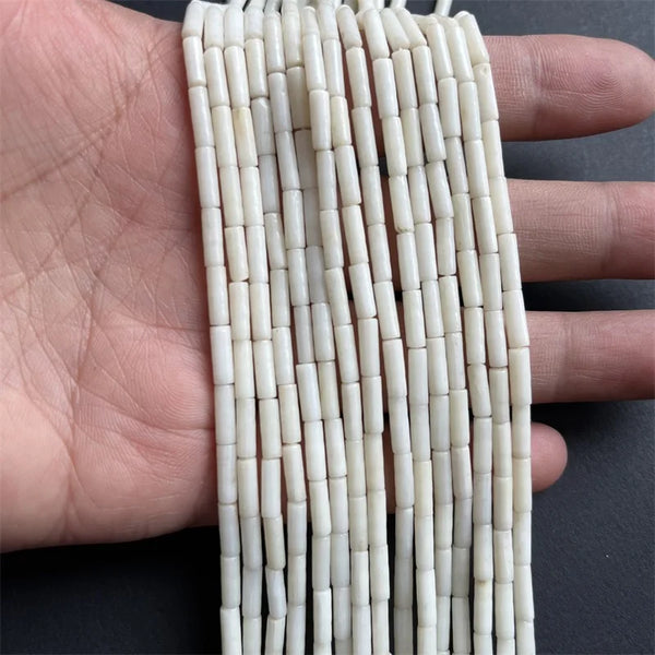 White Coral Tube Beads-ToShay.org