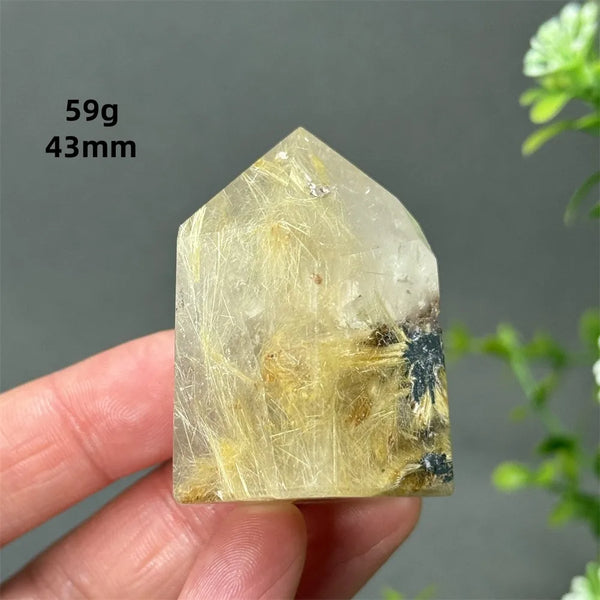 Gold Red Hair Crystal Point-ToShay.org