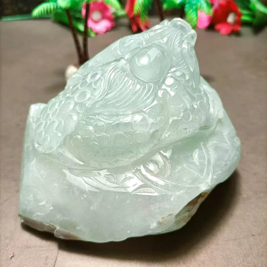 Green Crystal Toad Stone-ToShay.org