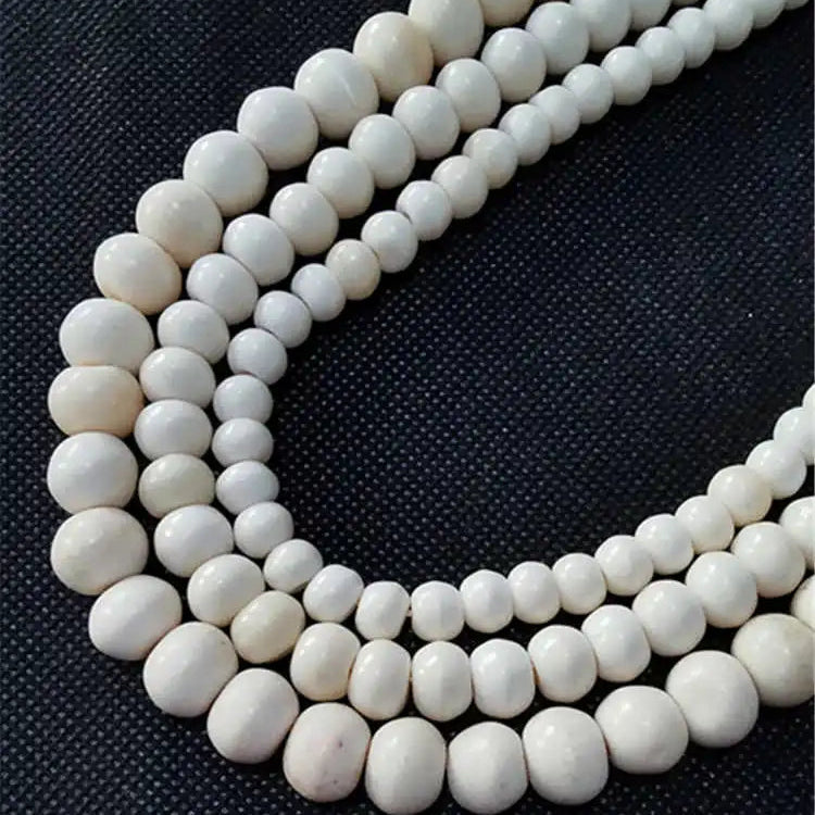 White Ox Bone Prayer Mala-ToShay.org