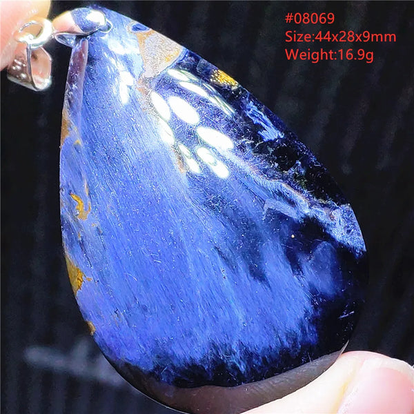 Blue Pietersite Chatoyant Pendant-ToShay.org