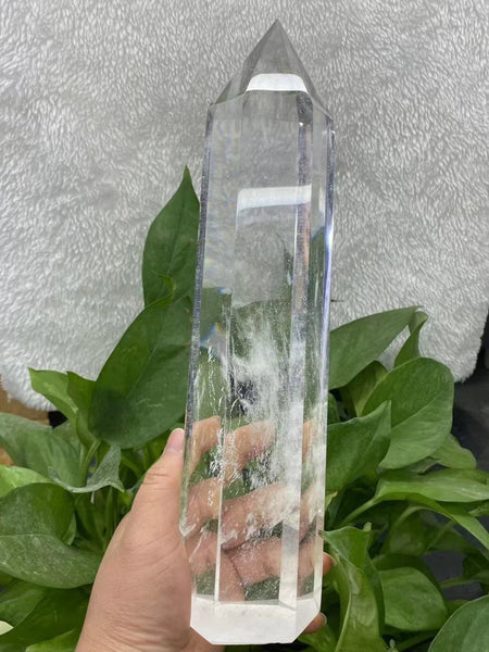 Clear Melting Stone Quartz Obelisk-ToShay.org