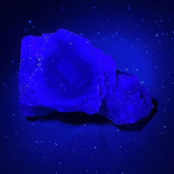 Blue Fluorite Pyrite Cluster-ToShay.org
