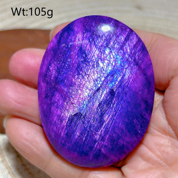 Purple Violet Rainbow Moonstone-ToShay.org