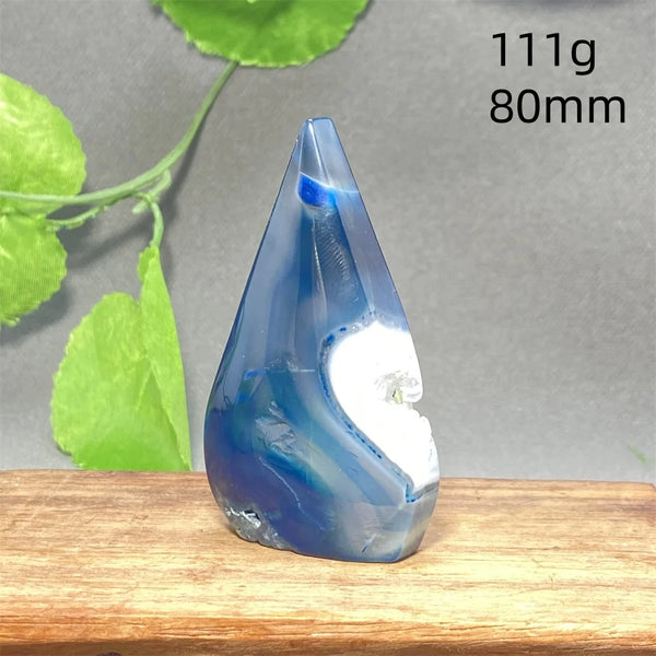 Blue Striped Agate Torch-ToShay.org