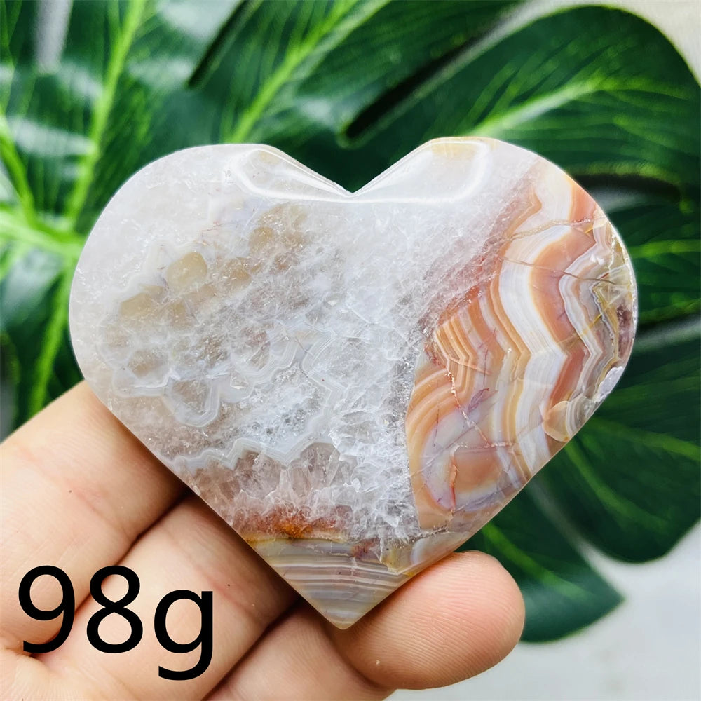 Purple Agate Amethyst Heart-ToShay.org