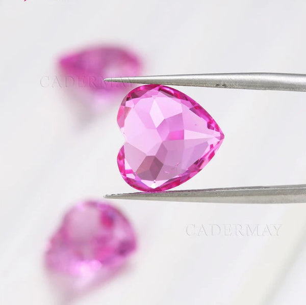 Pink Rose Sapphire Heart-ToShay.org