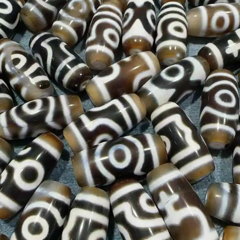 Tibetan Agate Eye Dzi Beads-ToShay.org