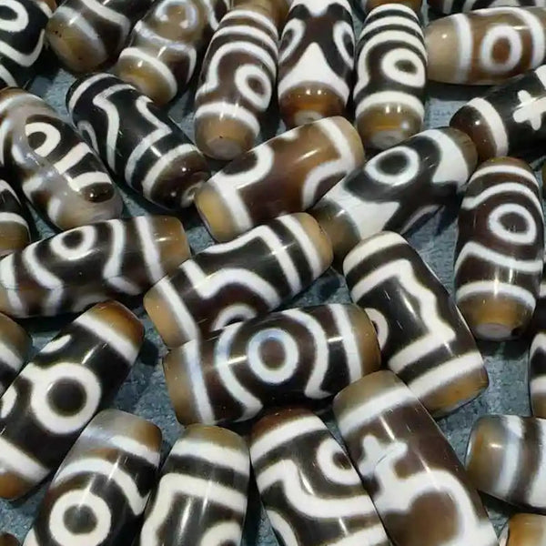 Tibetan Agate Eye Dzi Beads-ToShay.org