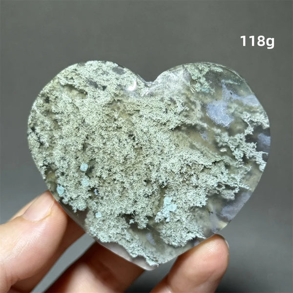 Green Moss Agate Heart-ToShay.org
