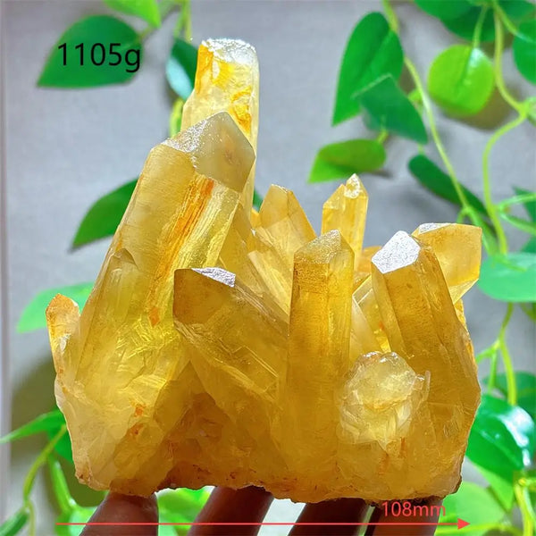 Yellow Citrine Crystal Cluster-ToShay.org