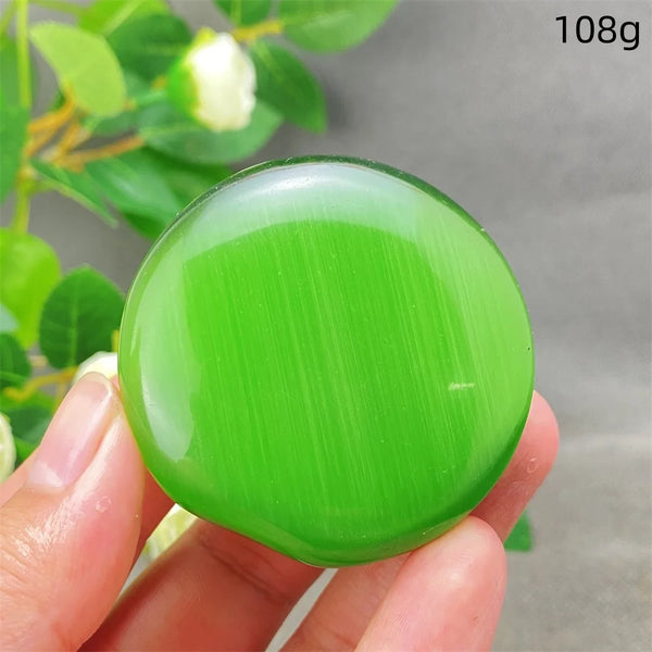 Green Cats Eye Pendant-ToShay.org