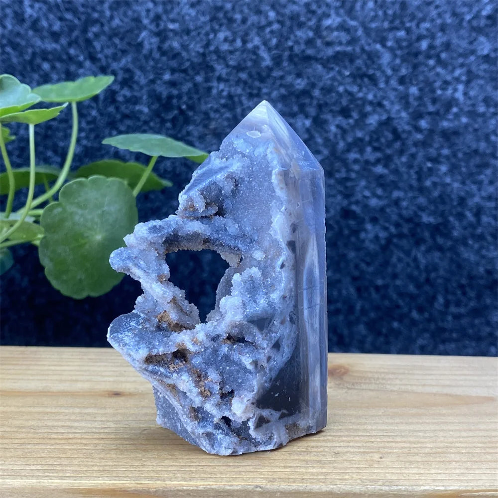 Purple Sphalerite Geode Tower-ToShay.org