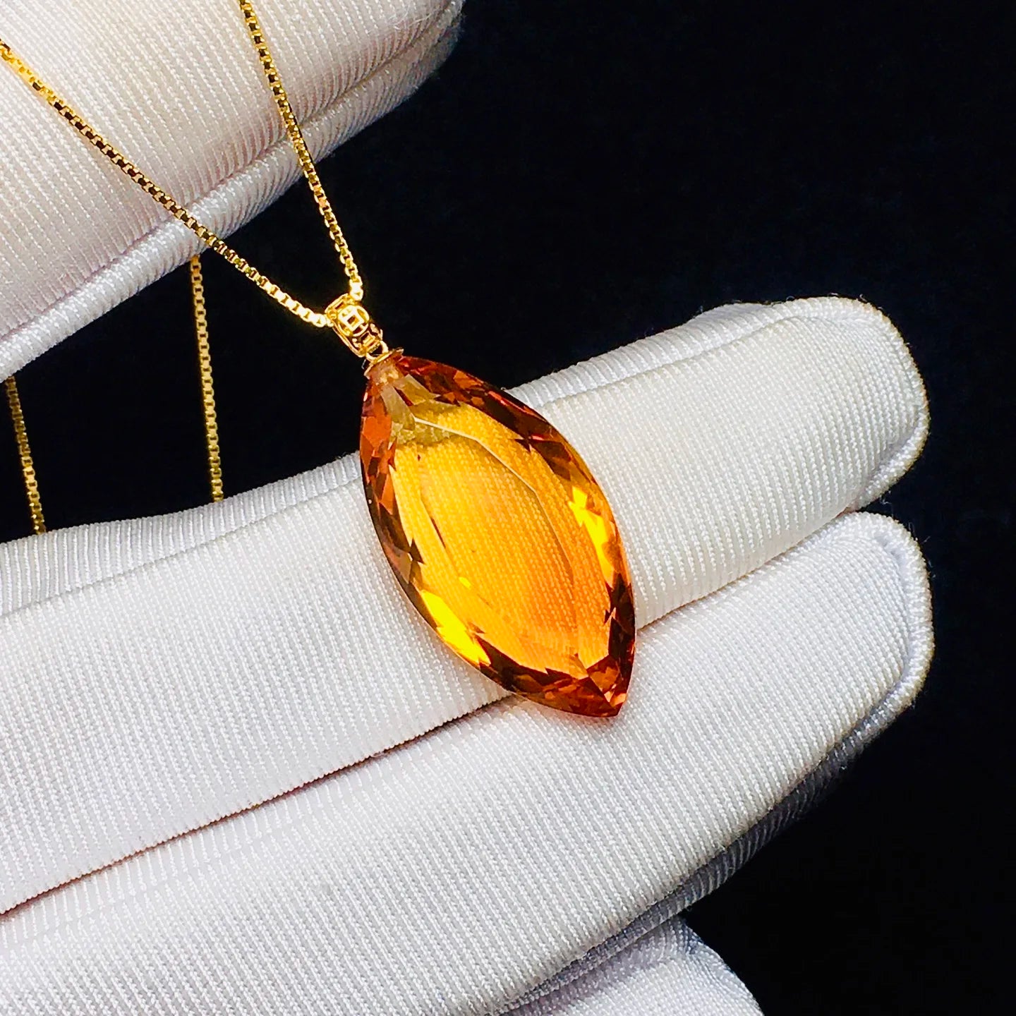 Yellow Citrine Quartz Pendant-ToShay.org