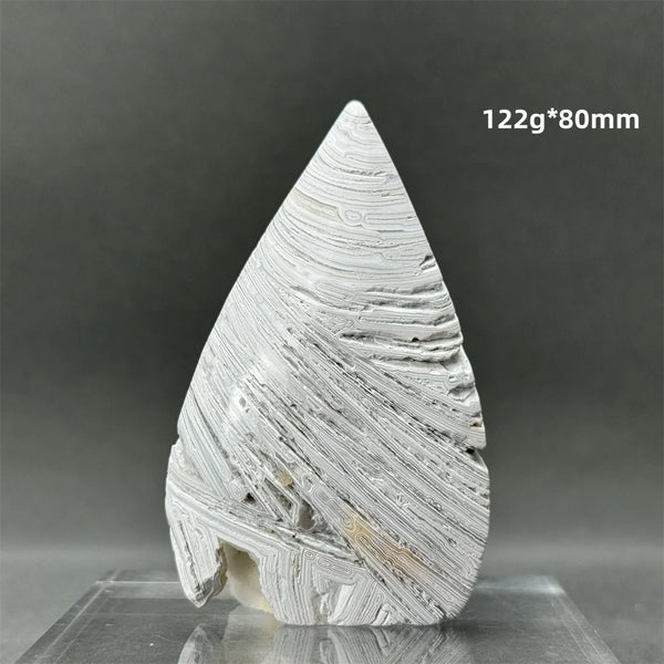 White Lace Agate Torch-ToShay.org