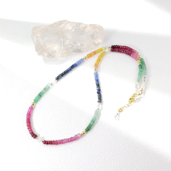 Rainbow Crystal Necklace-ToShay.org