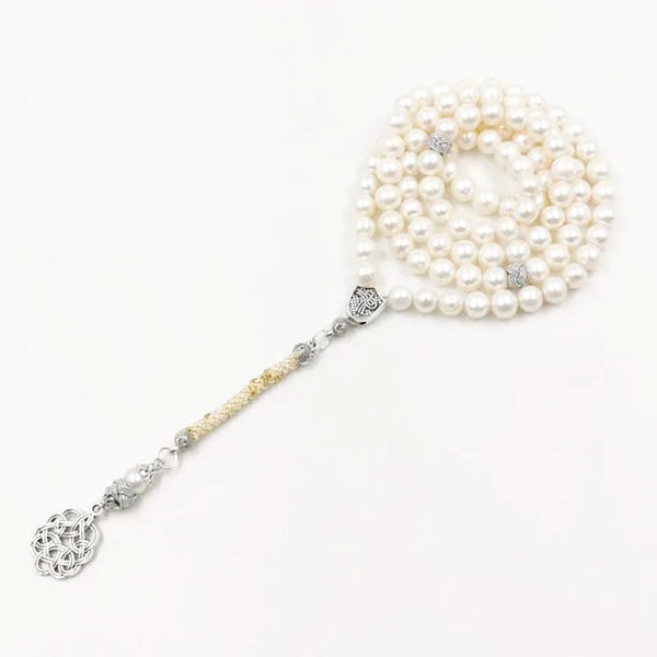 White Pearl Bead Tasbih-ToShay.org