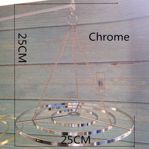 Chrome Chandelier Frame Hanger-ToShay.org