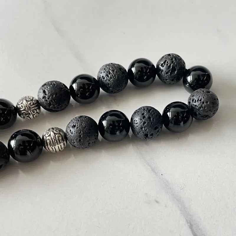 Black Agate Prayer Beads-ToShay.org