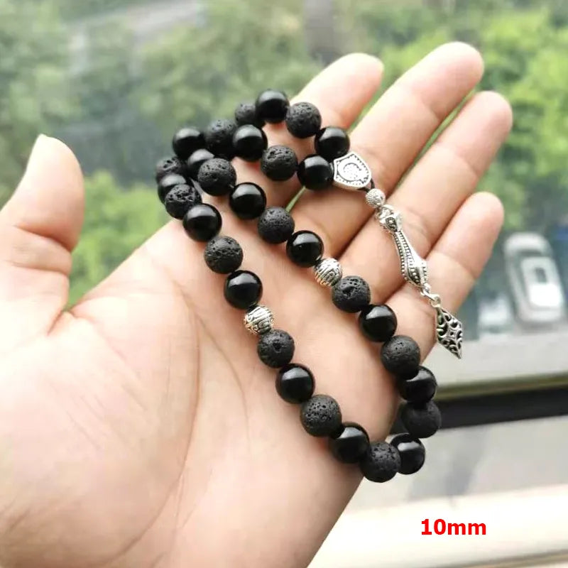 Black Agate Prayer Beads-ToShay.org