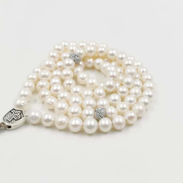 White Pearl Bead Tasbih-ToShay.org