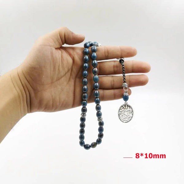 Blue Ceramic Prayer Beads-ToShay.org