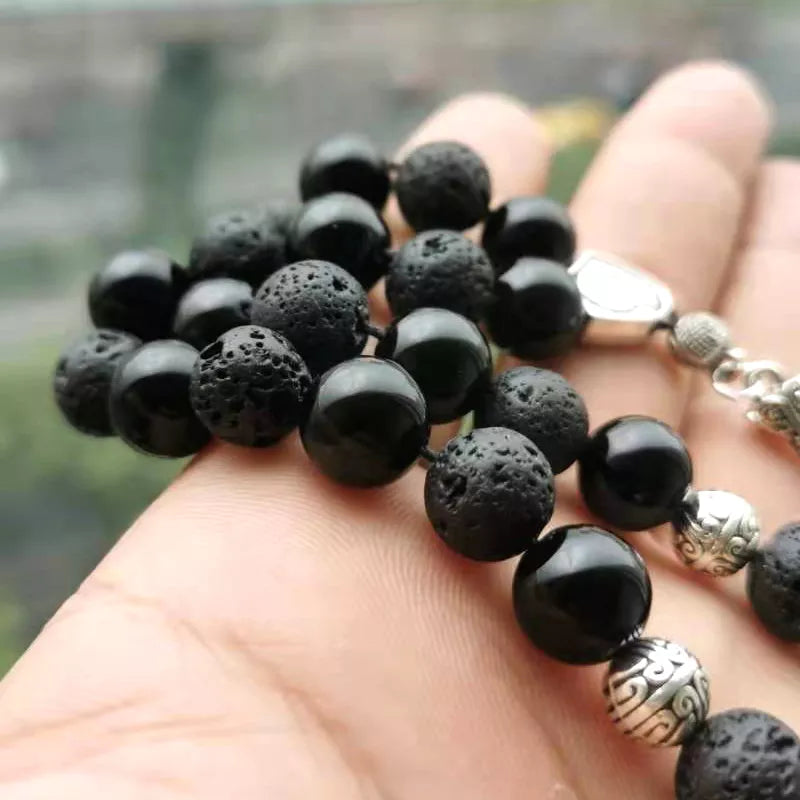 Black Agate Prayer Beads-ToShay.org