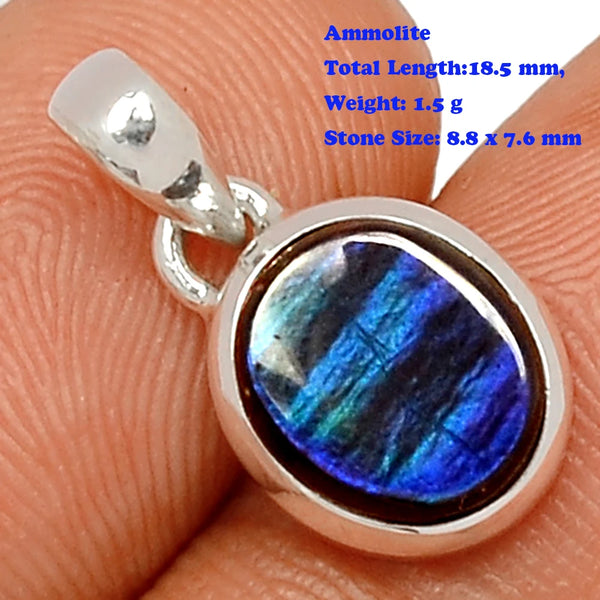 Green Ammolite Pendant-ToShay.org