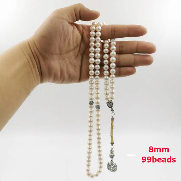 White Pearl Bead Tasbih-ToShay.org