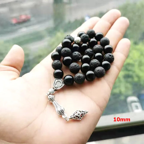 Black Agate Prayer Beads-ToShay.org